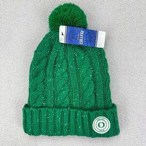 Oregon Ducks Nike Classic Pom Beanie Apple Green NWT Cable Knit Cuff Winter Hat